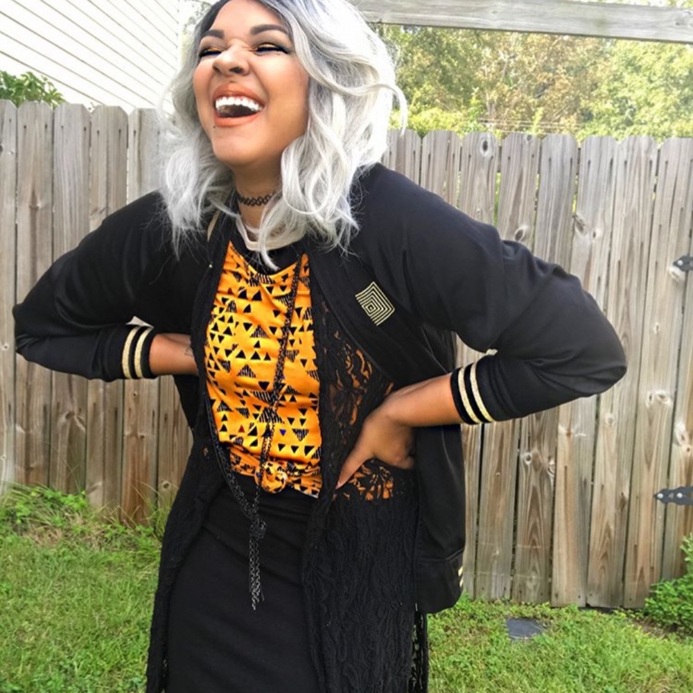 LuLaRoe ROSE GOLD & BLACK Baseball Jacket